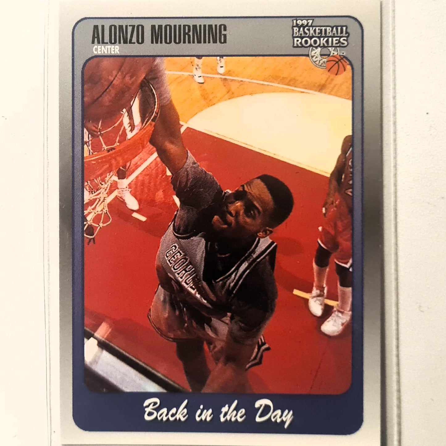 Alonzo Mourning 1997 score board Basketball Rookies Back in the Day #96 Georgetown Excellent Sleeved