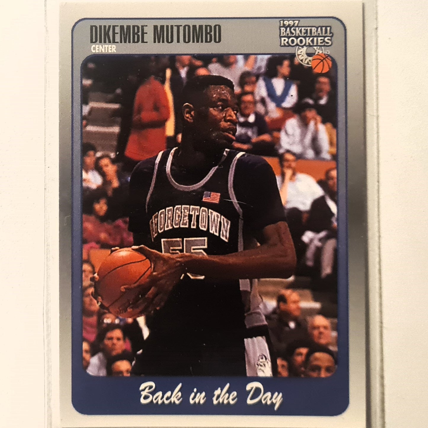 Dikembe Mutombo 1997 score board Basketball Rookies Back in the Day #98 Georgetown Excellent Sleeved