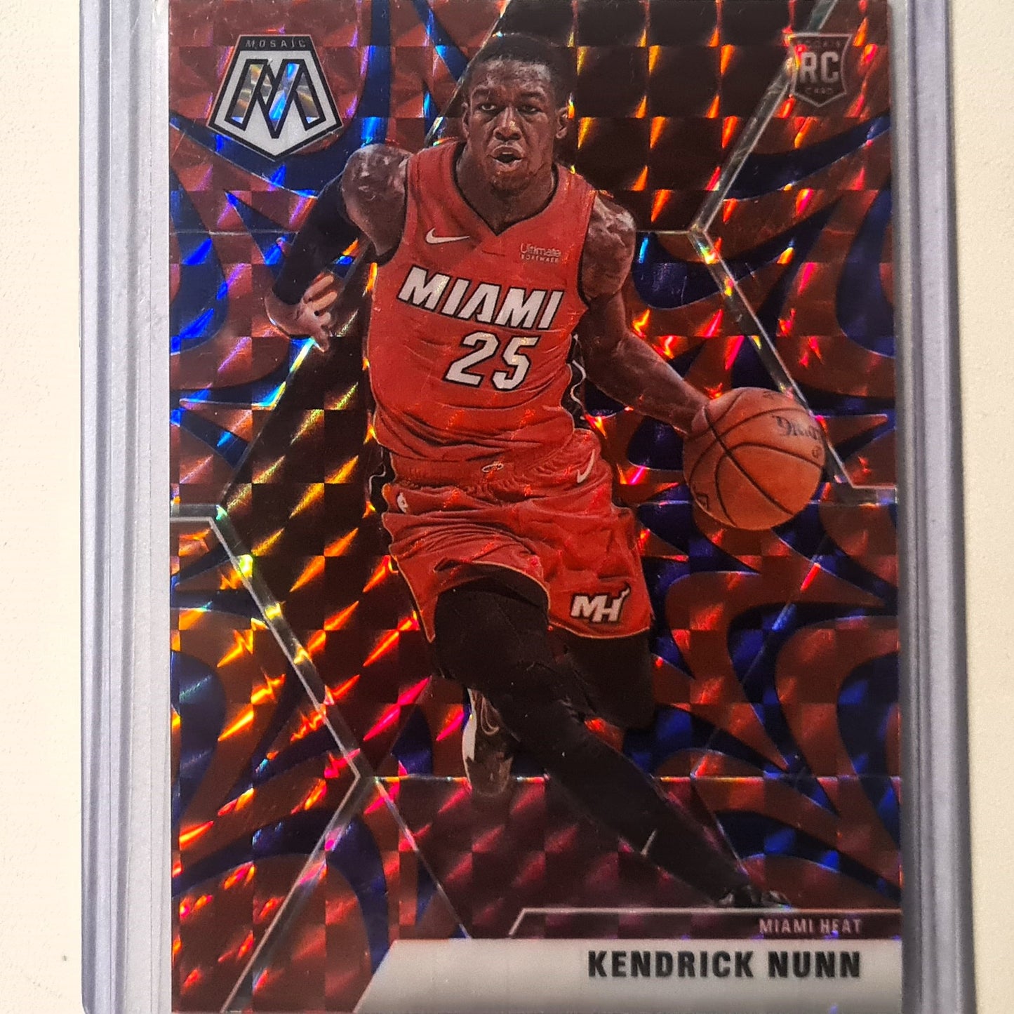Kendrick Nunn Panini Mosaic orange/Blue/purple reactive prizm Rookie RC #234 NBA Basketball Miami Heat Mint Sleeved