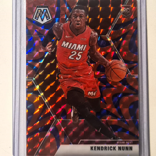 Kendrick Nunn Panini Mosaic orange/Blue/purple reactive prizm Rookie RC #234 NBA Basketball Miami Heat Mint Sleeved