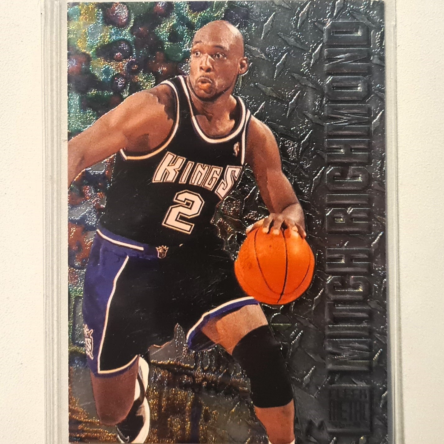 Mitch Richmond 1996 Fleer metal 96-97 #87 NBA Basketball Sacramento Kings Excellent sleeved