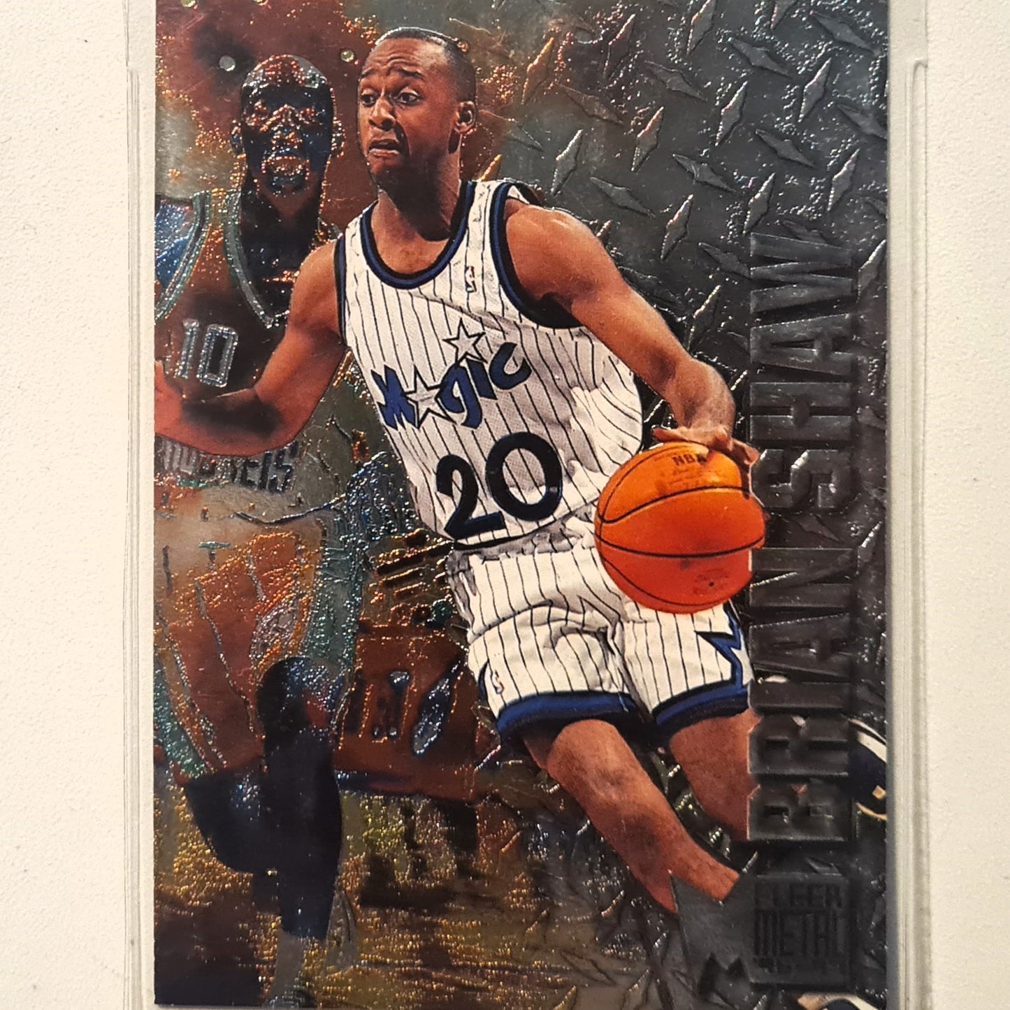 Brian Shaw 1996 Fleer metal 96-97 #71 NBA Basketball Orlando Magic Excellent sleeved