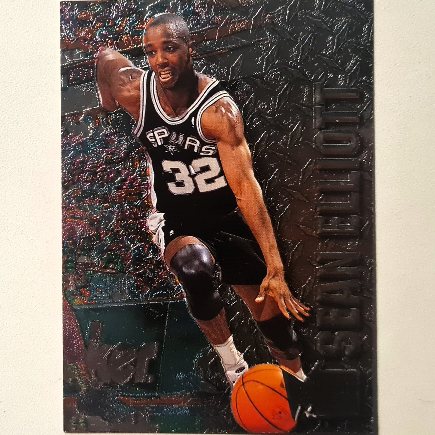 Sean Elliott 1996 Fleer metal 96-97 #89 NBA Basketball San Antonio Spurs Excellent sleeved