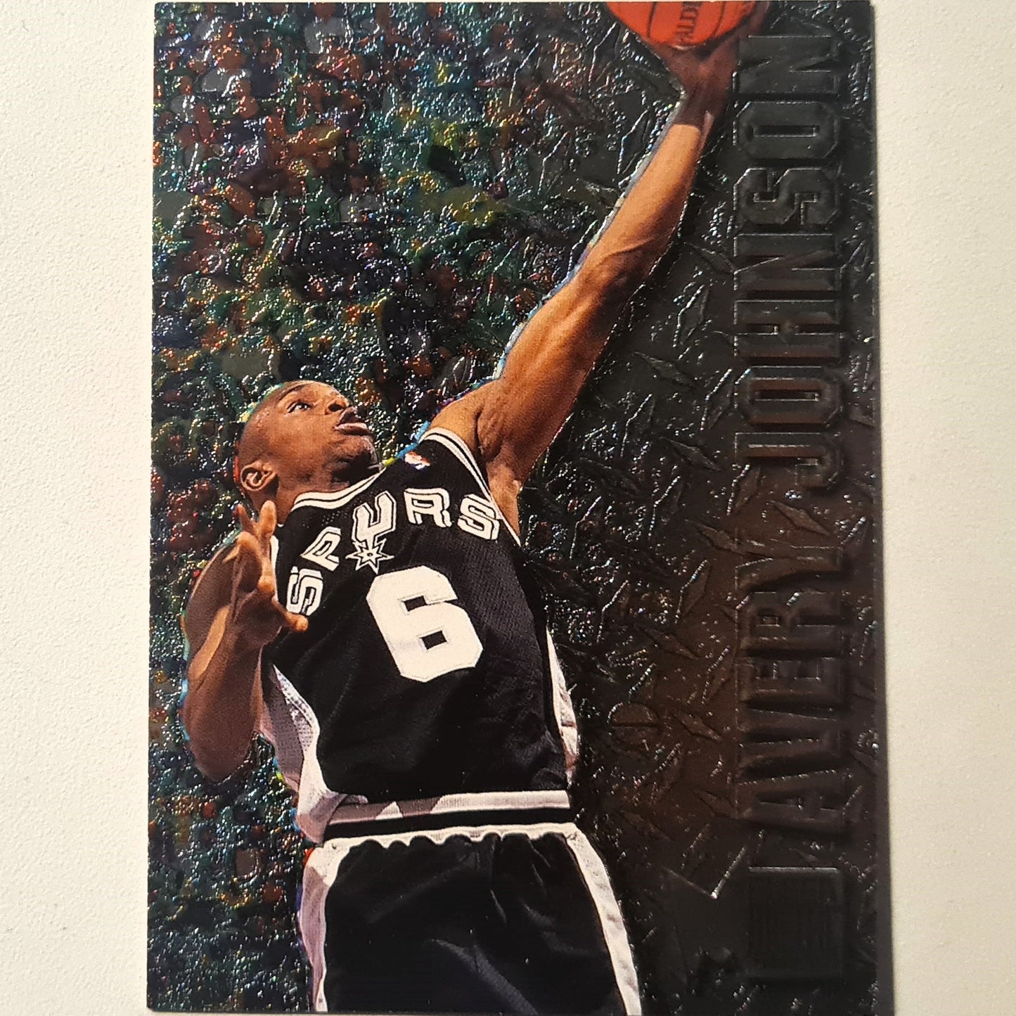 Avery Johnson 1996 Fleer metal 96-97 #90 NBA Basketball San Antonio Spurs Excellent sleeved