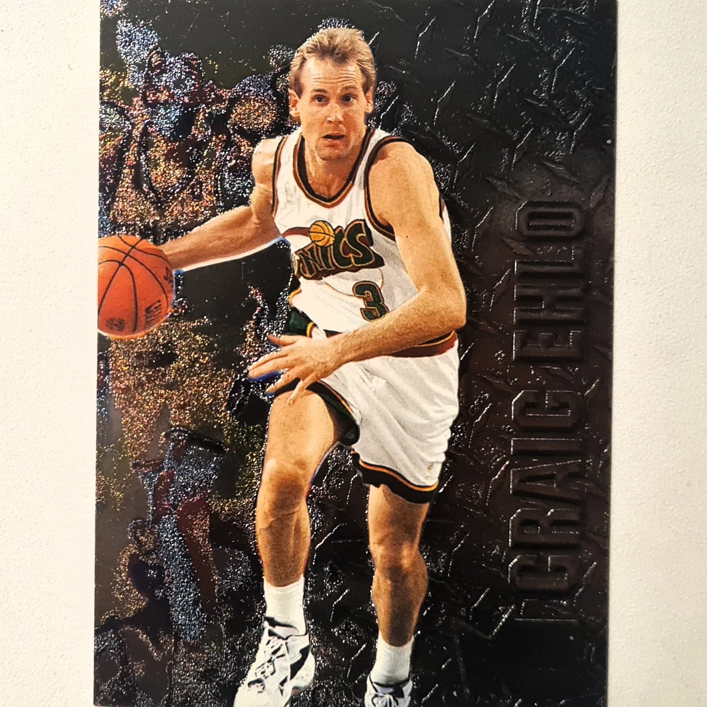 Craig Ehlo 1996 Fleer metal 96-97 #213 NBA Basketball Seattle Super Sonics Excellent sleeved