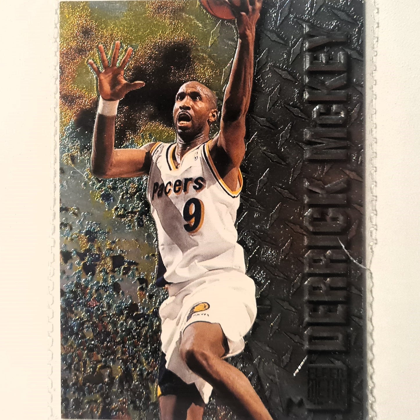 Derrick McKey 1996 Fleer metal 96-97 #41 NBA Basketball Indiana Pacers Excellent sleeved