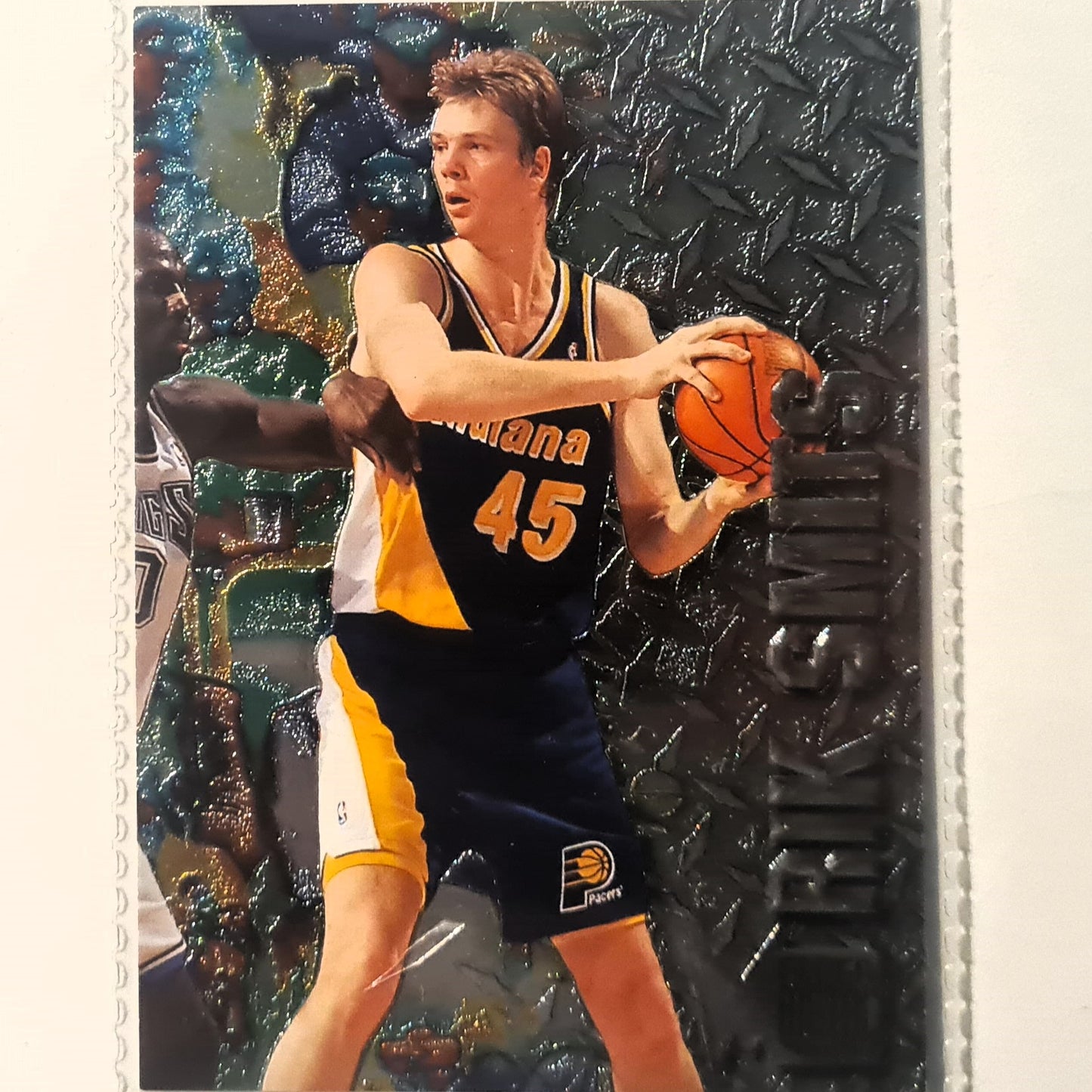 Rik Smits 1996 Fleer metal 96-97 #43 NBA Basketball Indiana Pacers Excellent sleeved