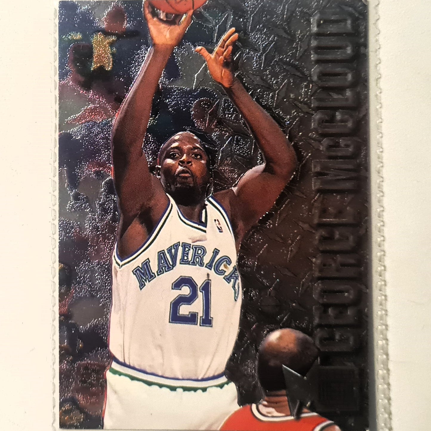 George McCloud 1996 Fleer metal 96-97 #24 NBA Basketball Dallas Mavericks Excellent sleeved