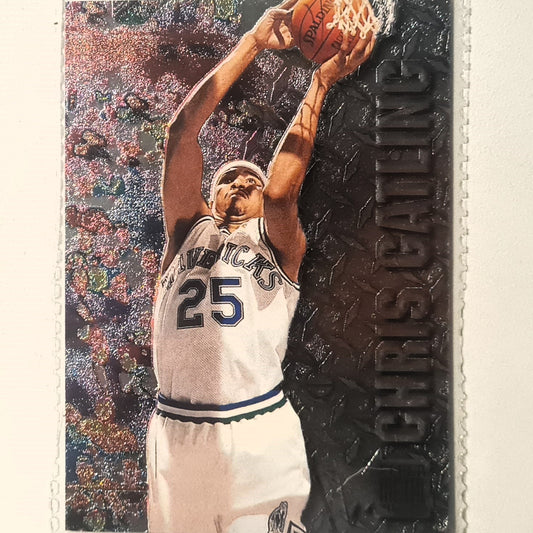 Chris Gatling 1996 Fleer metal 96-97 #163 NBA Basketball Dallas Mavericks Excellent sleeved