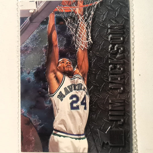 Jim Jackson 1996 Fleer metal 96-97 #21 NBA Basketball Dallas Mavericks Excellent sleeved