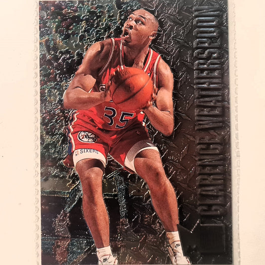 Clarence Weatherspoon 1996 Fleer metal 96-97 #74 NBA Basketball Philadelphia 76ers Excellent sleeved