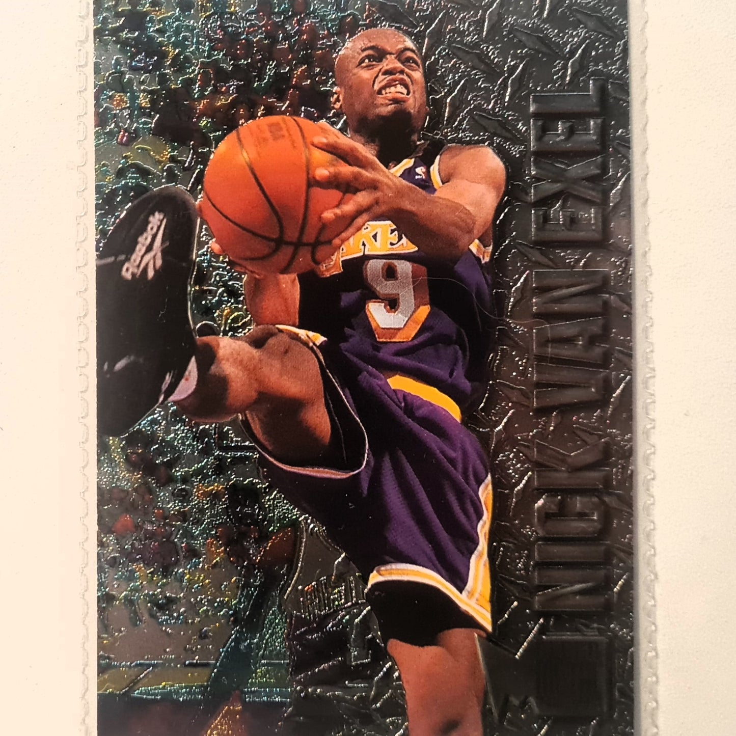 Nick Van Exel 1996 Fleer metal 96-97 #50 NBA Basketball LA Lakers Excellent sleeved