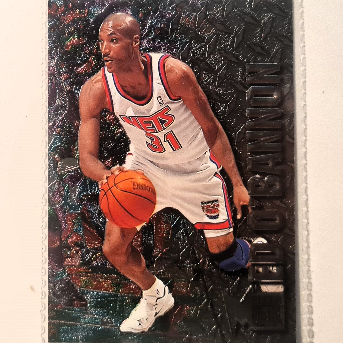 Ed O'Bannon 1996 Fleer metal 96-97 #62 NBA Basketball New Jersey Nets Excellent sleeved