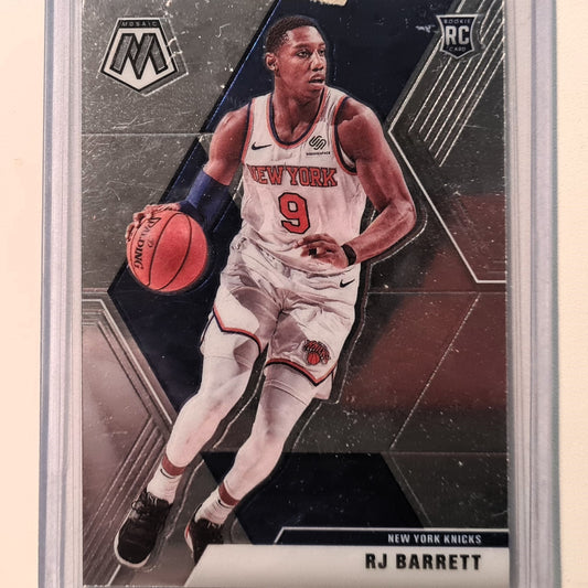 RJ Barrett 2019-20 Panini Mosaic Rookie RC #229 NBA Basketball New York Knicks excellent Sleeved