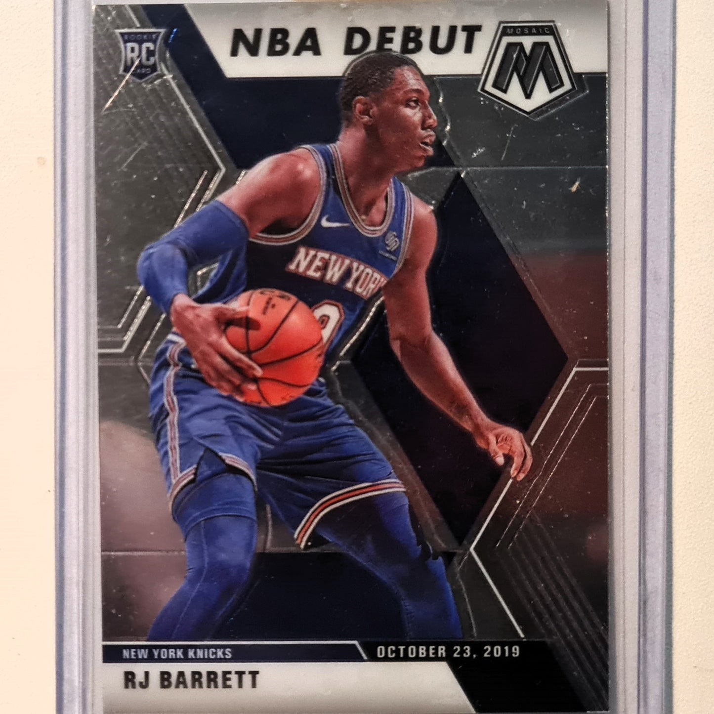 RJ Barrett 2019-20 Panini Mosaic NBA Debut Rookie RC #270 NBA Basketball New York Knicks excellent Sleeved