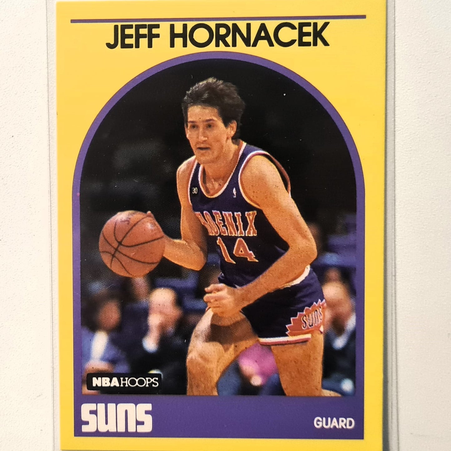 Jeff Hornacek 1989 NBA Hoops #76 NBA Basketball Phoenix Suns Excellent Sleeved