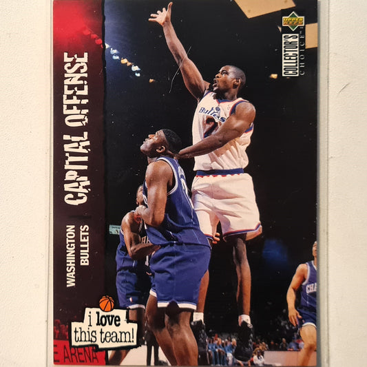 Chris Webber 1995 Upper-Deck i love this team #184 NBA Basketball Washington Bullets Excellent Sleeved