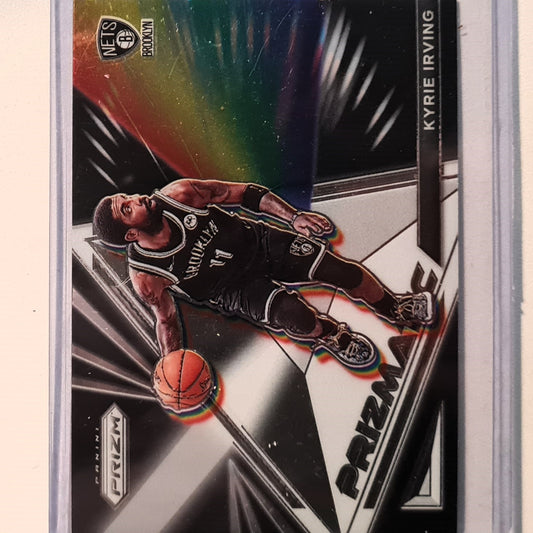 Kyrie Irving 2021-22 Panini Prizm Prizmatic #15 NBA Basketball Brooklyn Nets excellent Sleeved