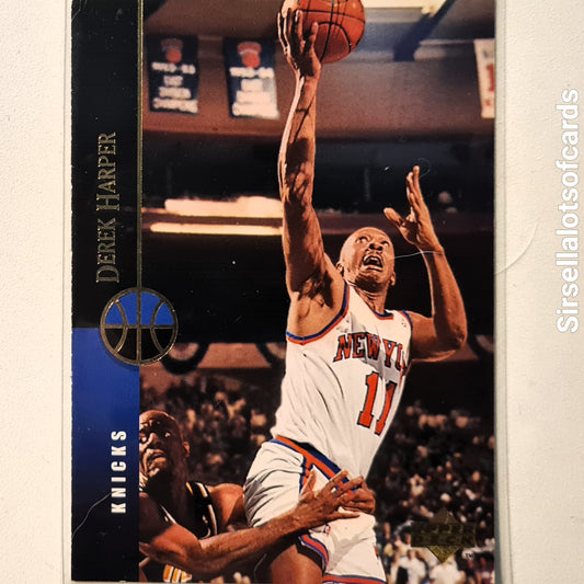 Derek Harper 1995 Upper-Deck #249 NBA Basketball New York Knicks good Sleeved