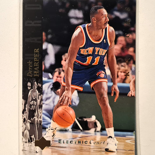 Derek Harper 1994 Upper-Deck electric court variant #151 NBA Basketball New York Knicks Excellent Sleeved