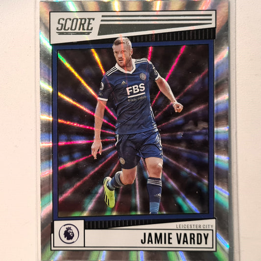 Jamie Vardy 2022-23 Panini Score silver laser premier league #106 Soccer Football Leicester city Excellent/mint Sleeved