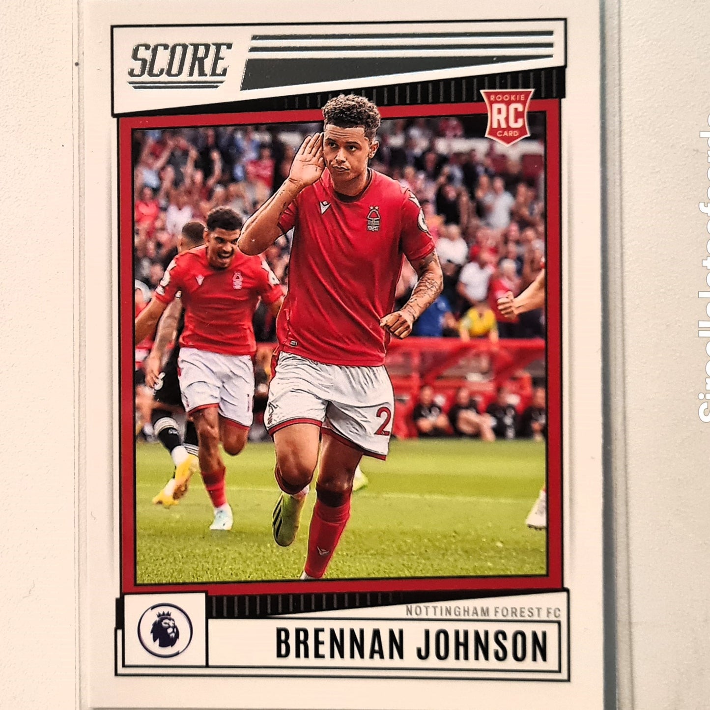 Brennan Johnson 2022-23 Panini Score premier league Rookie RC #151 Soccer Football Nottingham Forest Excellent/mint Sleeved