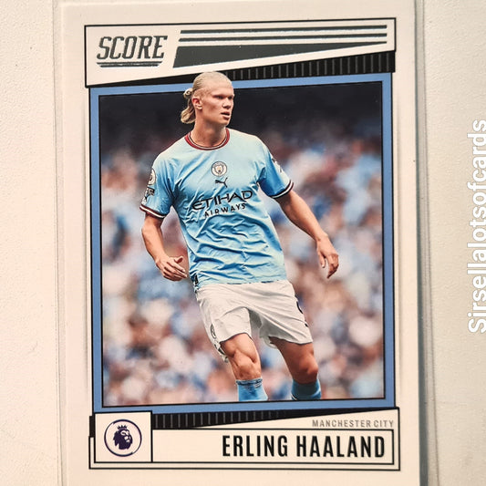 Erling Haaland 2022-23 Panini Score premier league #121 Soccer Football Manchester City Excellent/mint Sleeved