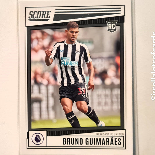 Bruno Guimaraes 2022-23 Panini Score premier league Rookie RC #142 Soccer Football Newcastle United Excellent/mint Sleeved