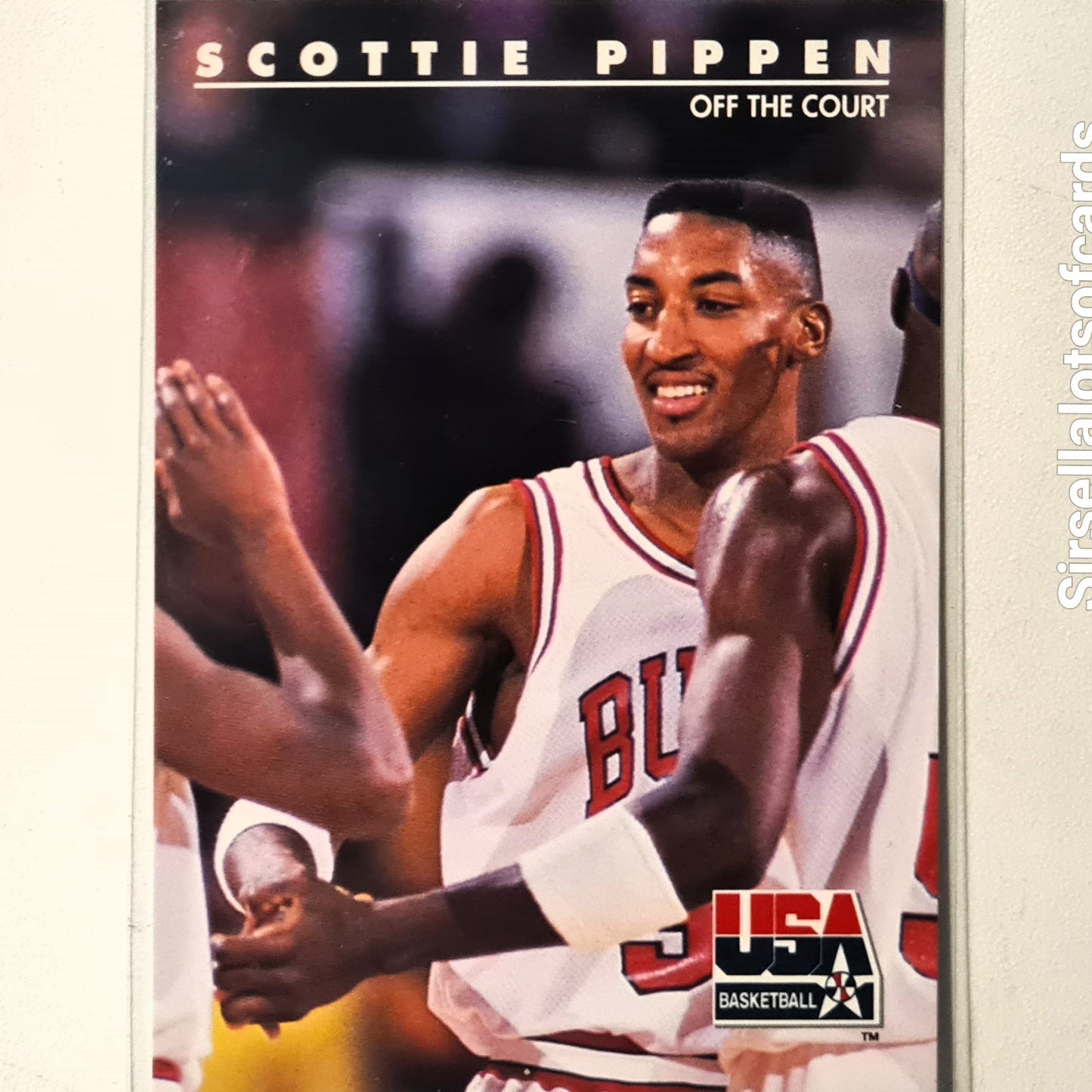 Scottie Pippen 1992 USA Basketball off the court #68 NBA Basketball Chicago Bulls very good Sleeved