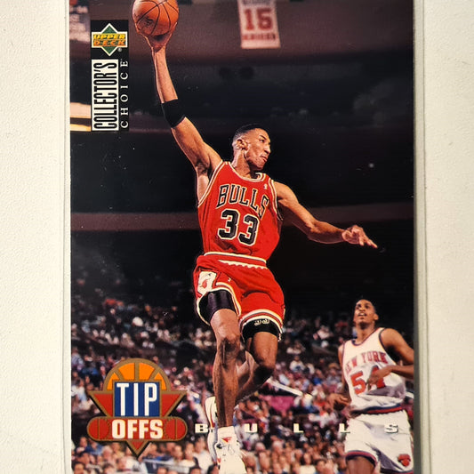 Scottie Pippen 1994 Upper-Deck Tip Offs #169 NBA Basketball Chicago Bulls very good Sleeved