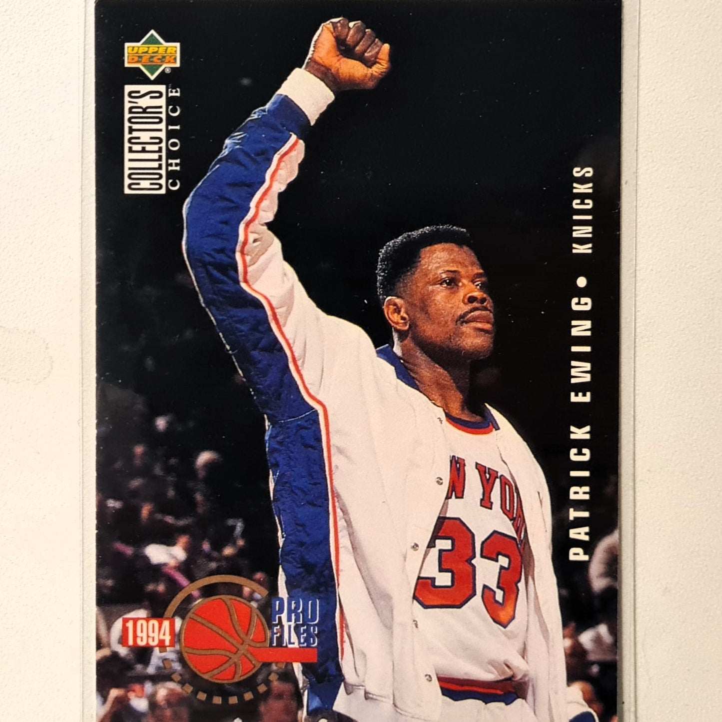 Patrick Ewing Upper-Deck 1994 Pro Files #201 NBA Basketball New York Knicks Excellent sleeved