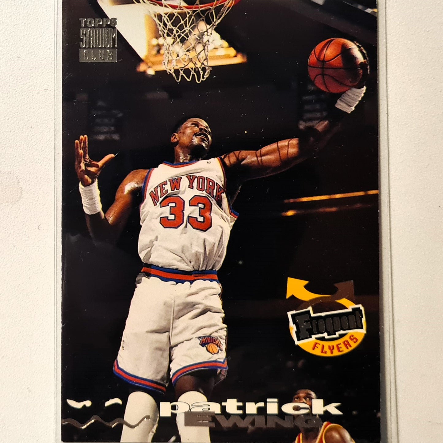 Patrick Ewing Topps Stadium Club Frequent Flyers #189 NBA Basketball New York Knicks very good sleeved