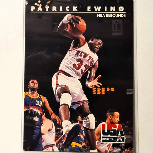 Patrick Ewing 1992 Skybox NBA Basketball Rebounds Autographed ? #27 NBA Basketball New York Knicks very good sleeved