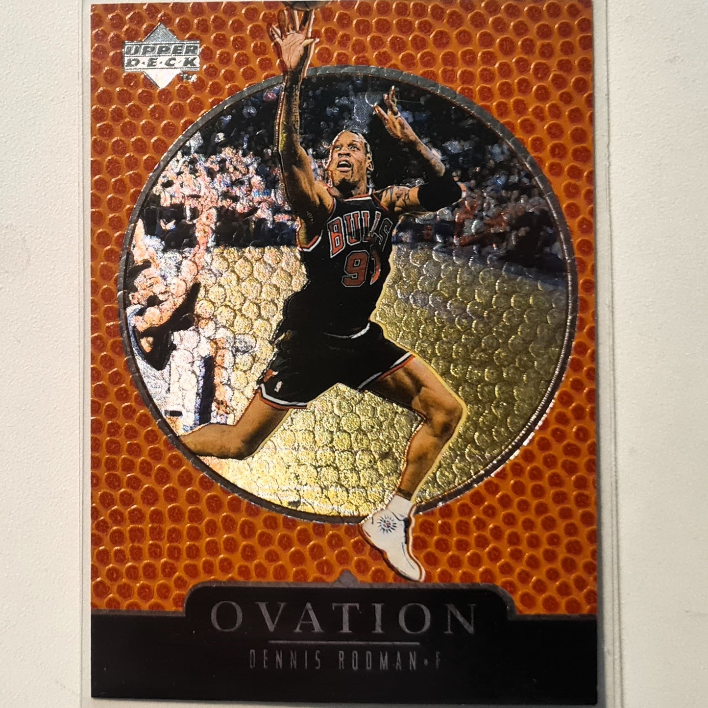 Dennis Rodman 1998 Upper-Deck Ovation #9 NBA Basketball Chicago Bulls Excellent sleeved