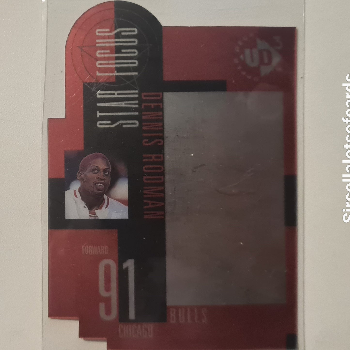 Dennis Rodman 1997 Upper-Deck UD3 Star Focus #31 NBA Basketball Chicago Bulls Excellent sleeved