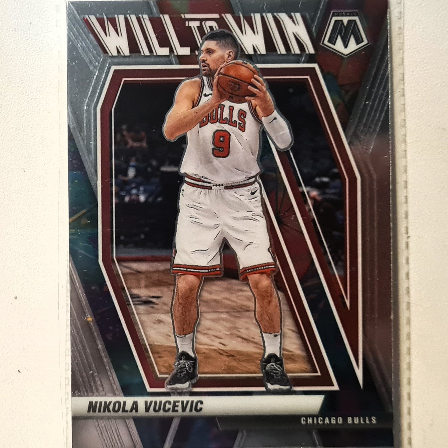 Nikola Vucevic 2020-21 Panini Mosaic Will to Win  #17 NBA Basketball Chicago Bulls Excellent/mint sleeved