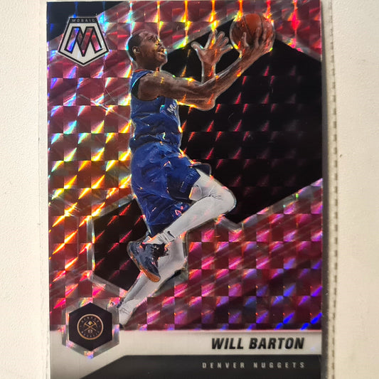 Will Barton 2020-21 Panini Mosaic pink prizm #158 NBA Basketball Denver Nuggets Excellent/mint sleeved