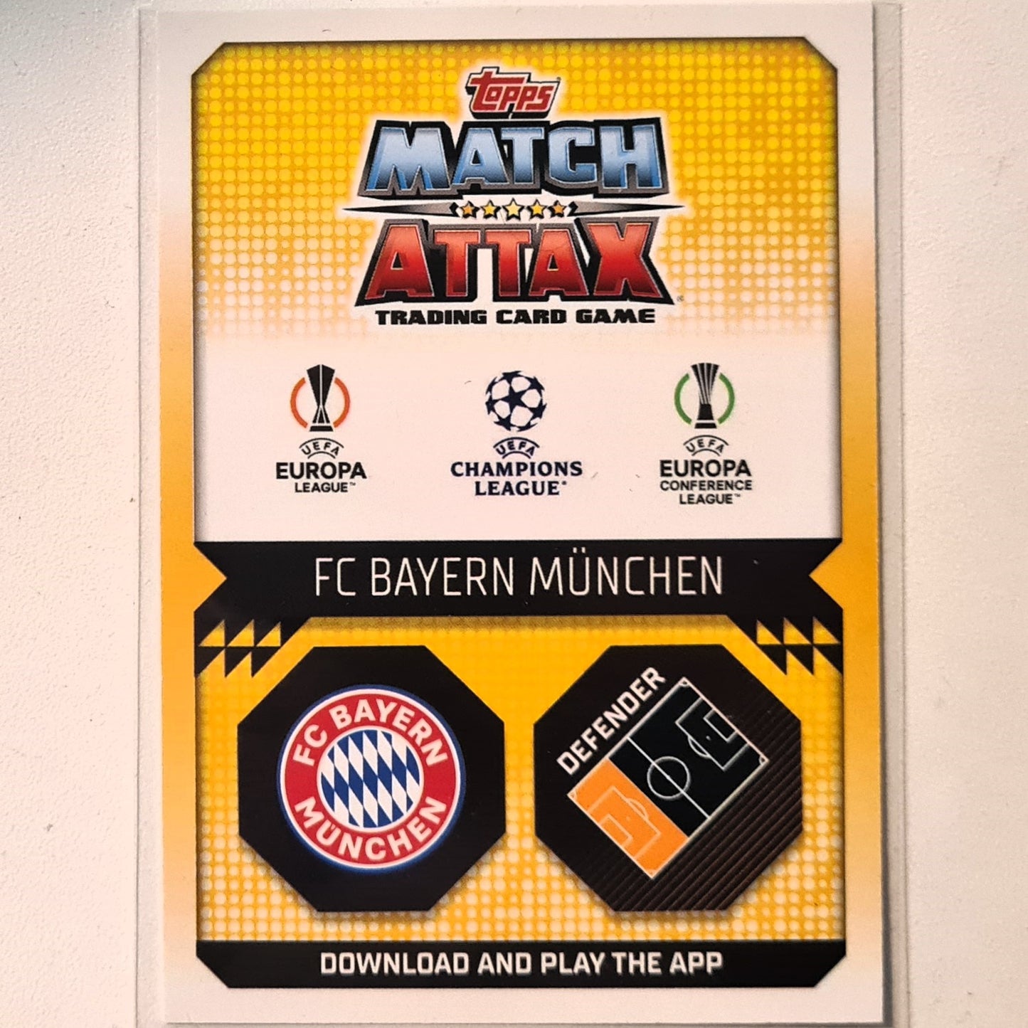 Matthijs De Ligt 2022-23 Topps Match Attax New Signings NS 9 Soccer Football Bayern Munich  Excellent Sleeved