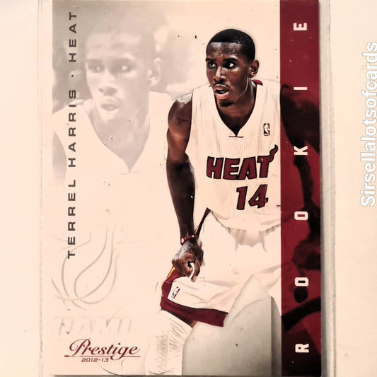 Terrel Harris 2012 Panini Prestige Rookie RC #192 NBA Basketball Miami Heat Very Good Sleeved