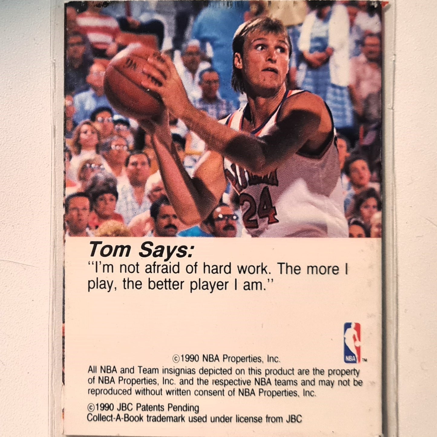 Tom Chambers 1990 NBA Hoops Basketball Collect a Books good example in sleeve Phoenix Suns