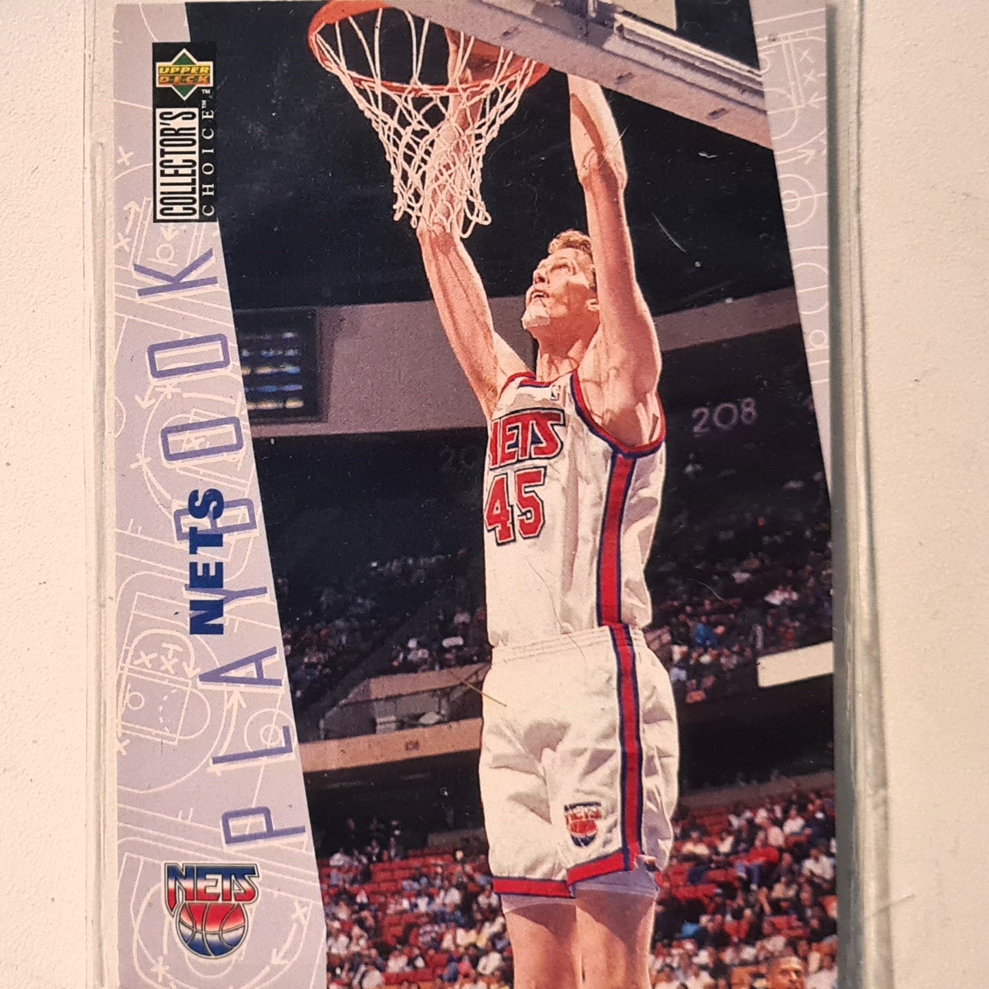 Shawn Bradley 1996 Upper-Deck playbook Nets #383 NBA Basketball New Jersey Nets Very good sleeved