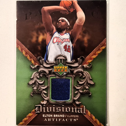 Elton Brand 2007-08 Upper-Deck Divisional Artifacts Relic Patch DA-EB NBA Basketball LA Clippers excellent sleeved