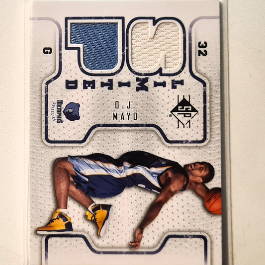 OJ Mayo 2008-09 Upper-Deck SP Limited Rookie RC Relic Patch SPL-OM NBA Basketball Memphis Grizzlies good sleeved