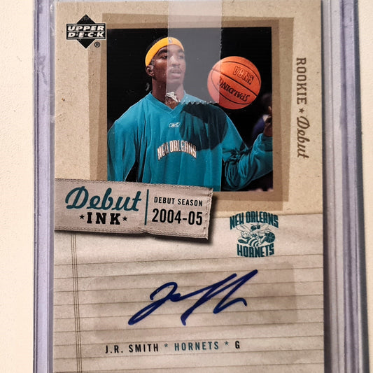 JR Smith 2005-06 Upper-Deck Debut Ink Rookie RC auto DI-JR NBA Basketball New Orleans Hornets Excellent sleeved