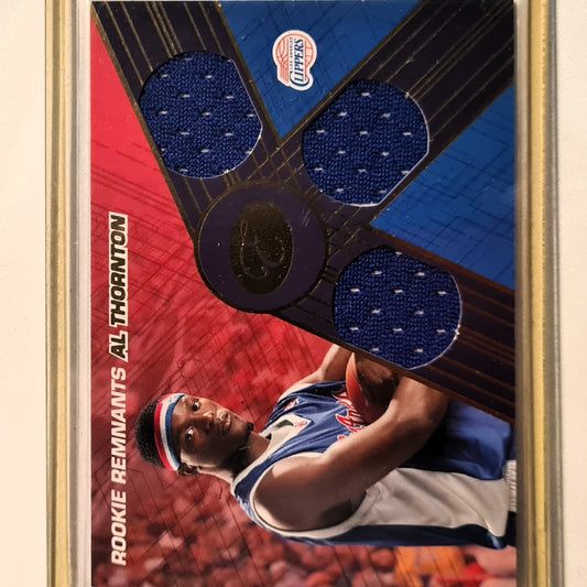 Al Thornton 2008 Topps Rookie Remnants RC Relic triple patch 02/39 RTR-AT  NBA Basketball Los Angeles Clippers Excellent sleeved