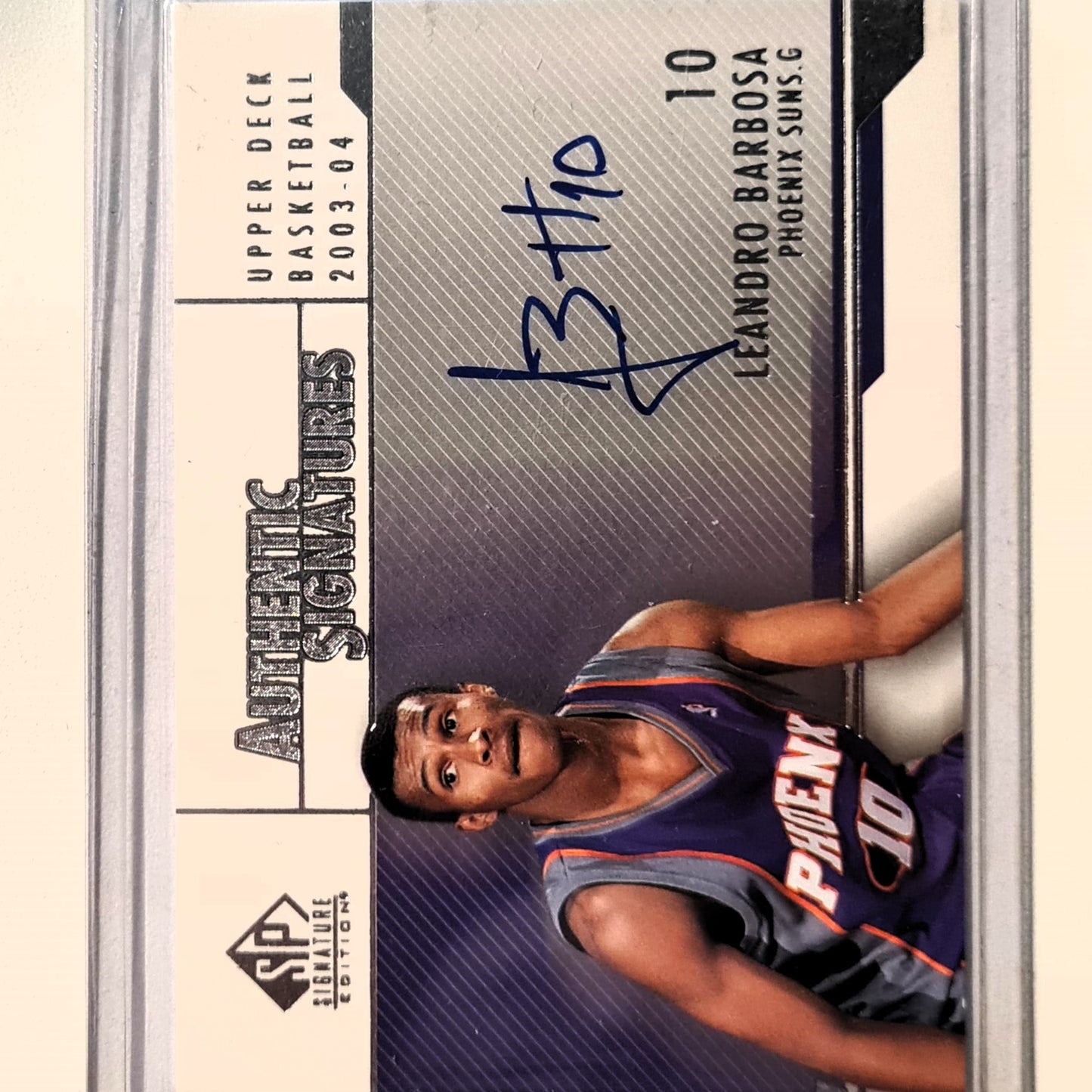 Leandro Barbosa 2003-04 Upper-Deck SP Authentic signatures  Auto Rookie RC AS-LE NBA Basketball Phoenix Suns Excellent sleeved