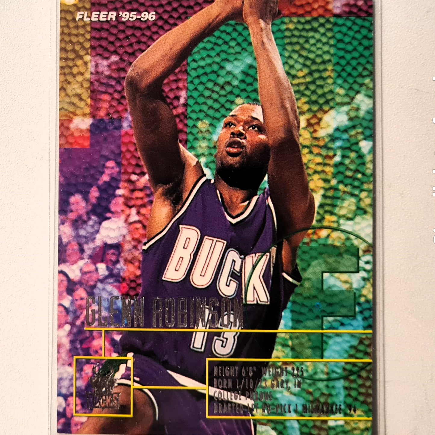 Glenn Robinson 1995 Fleer 95-96 #105 NBA Basketball Milwaukee Bucks Excellent sleeved