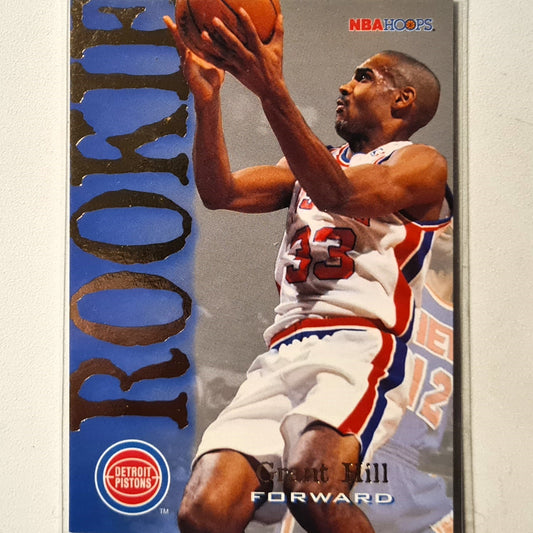 Grant Hill 1995 Skybox NBA Hoops Rookie RC #322 NBA Basketball Detroit Pistons Excellent/Mint sleeved