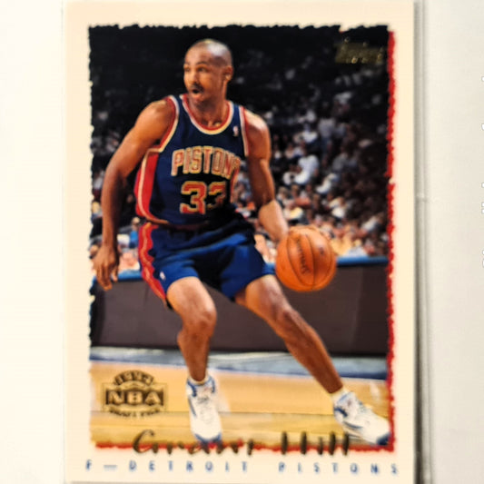 Grant Hill 1995 Topps 1994 Draft pick Rookie RC #211 NBA Basketball Detroit Pistons very good sleeved