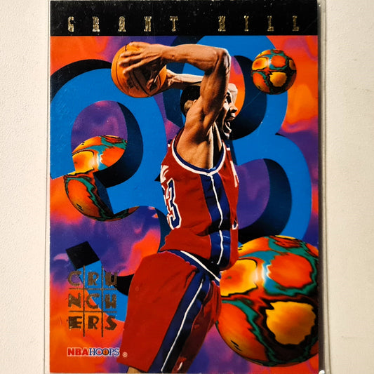 Grant Hill 1995 Skybox NBA Hoops Crunchers insert 3 of 25 Detroit Pistons Excellent sleeved